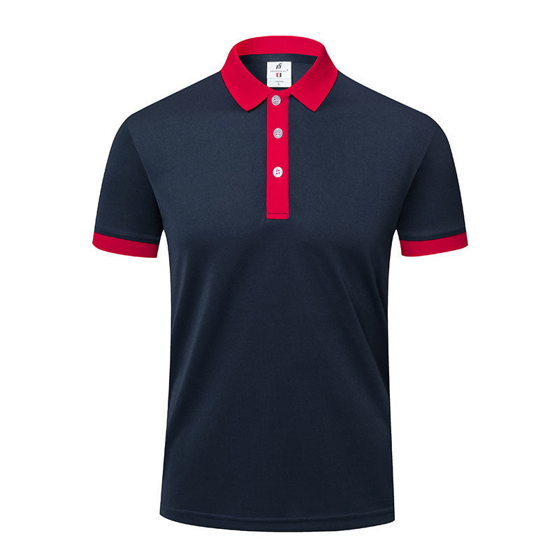 Men's And Women's Business Work Clothes Lapel T-shirt