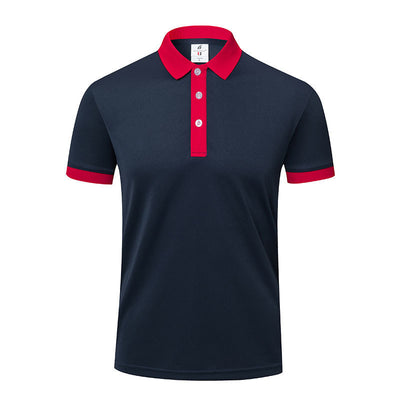 Men's And Women's Business Work Clothes Lapel T-shirt
