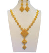 Gold Jewelry Suit Arabic Bridal Wedding Necklace Bracelet Earrings Ring
