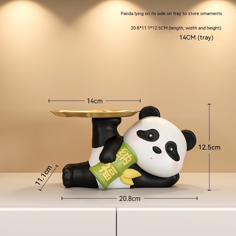 Panda Home Entrance Cabinet Key Storage Ornaments
