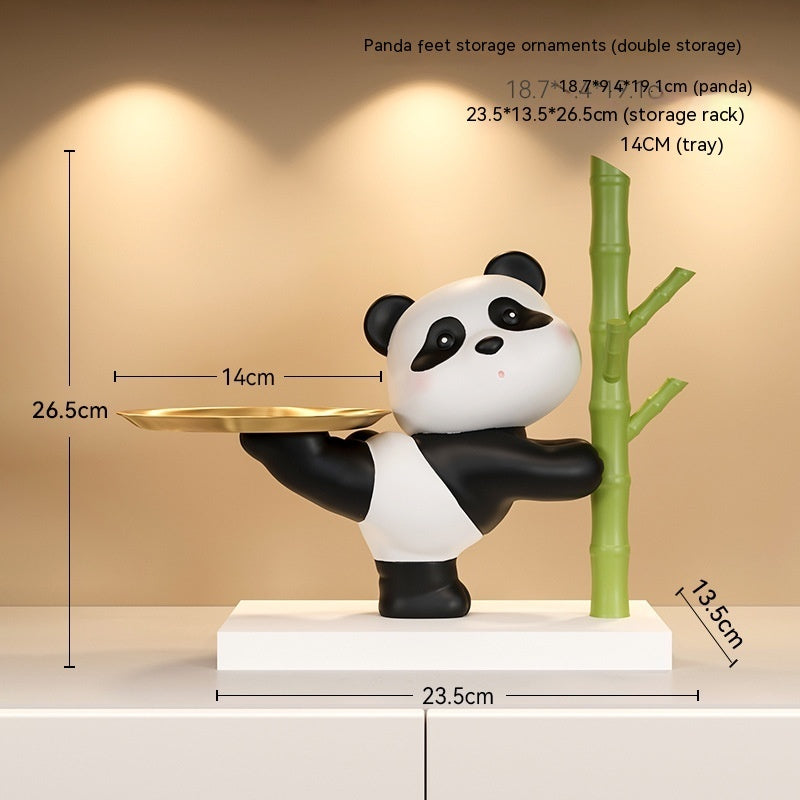 Panda Home Entrance Cabinet Key Storage Ornaments