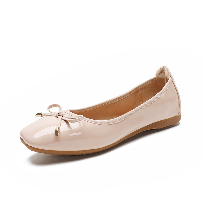 Square Toe Soft Bottom Soft Upper Shoes Women