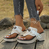 Plus Size Flip-toe Wedge Sandals