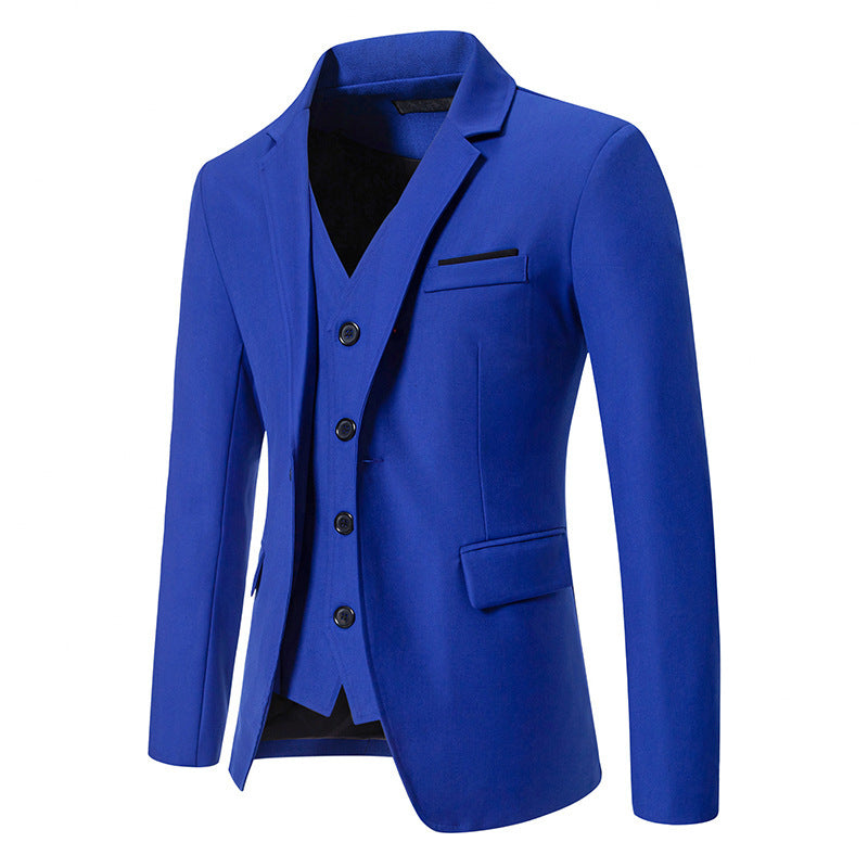Men's Color Matching Small Suit European And American