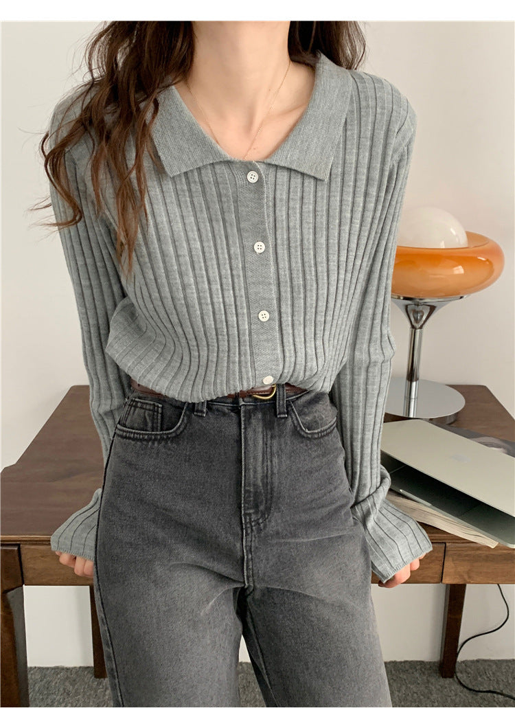 Retro Gentle Inner Wear Sweater Cardigan