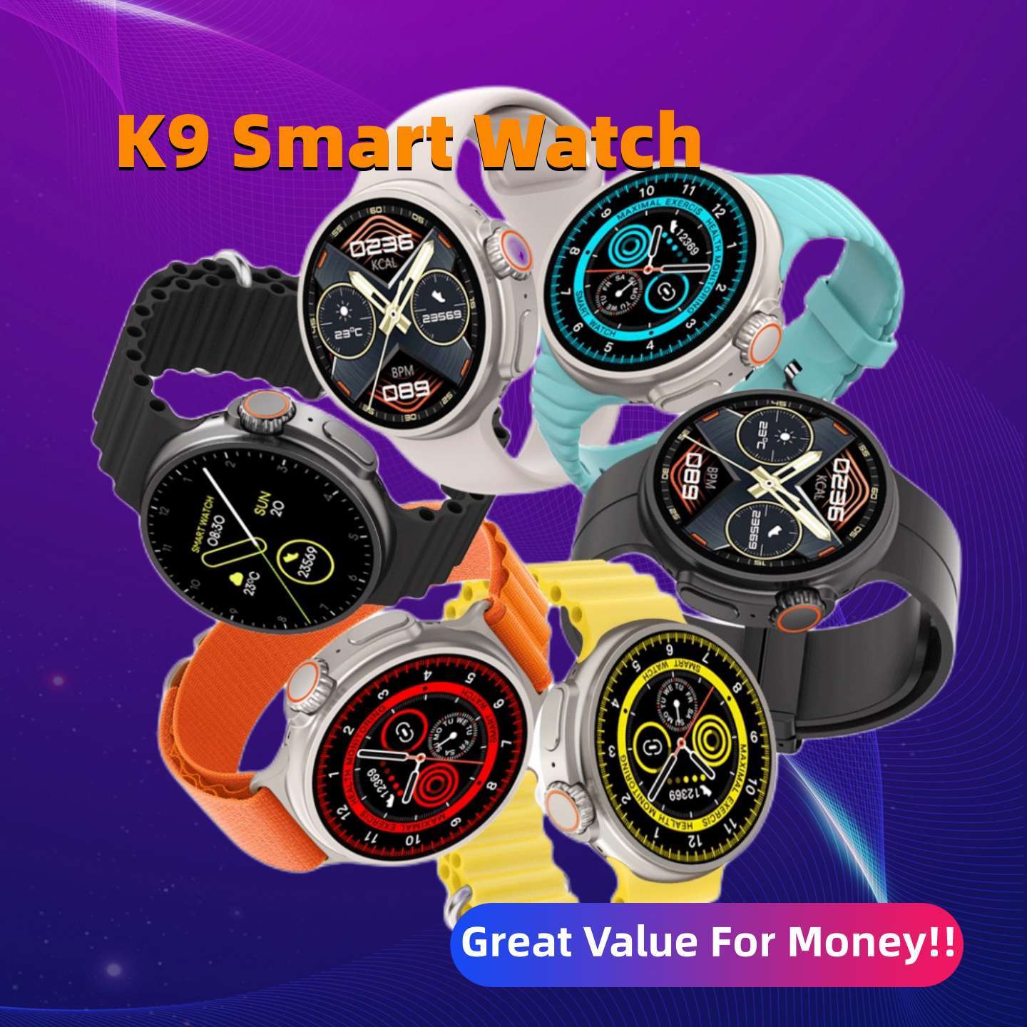 New K9 Smart Watch 1.39 Round Screen