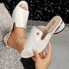 New Chunky Heel Patent Leather