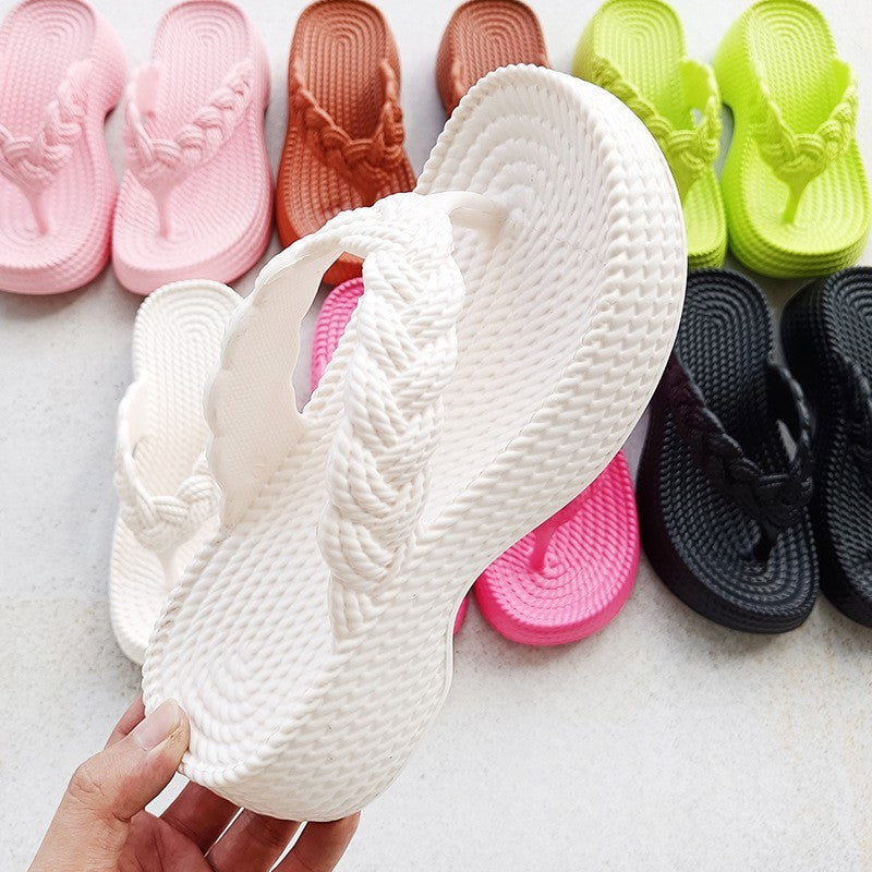 EVA Candy Color Soft Bottom Clip Toe Flip-flops