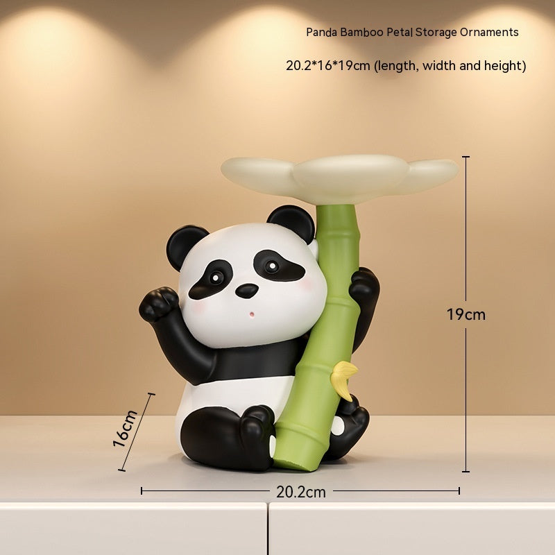 Panda Home Entrance Cabinet Key Storage Ornaments