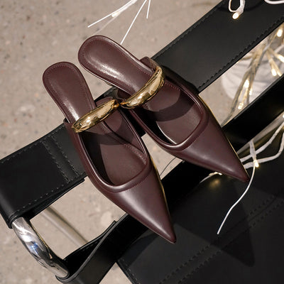 Pointed-toe Slippers Women