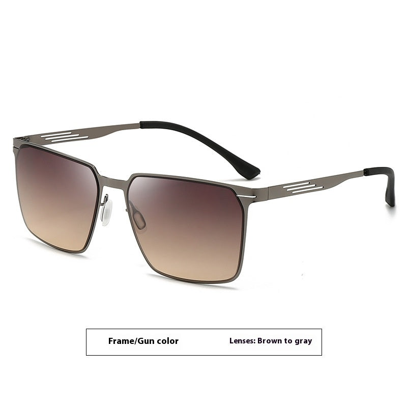 Fashion Metal Frame Sunglasses Fashionable Elegant Simple