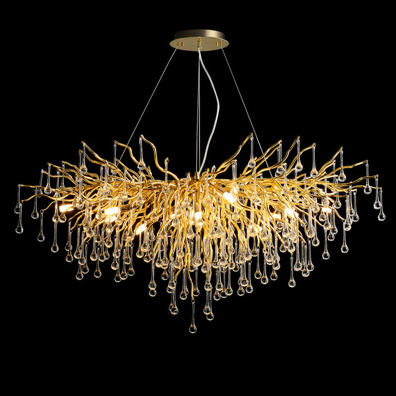 Luxury Chandelier Water Drop Crystal Lamp