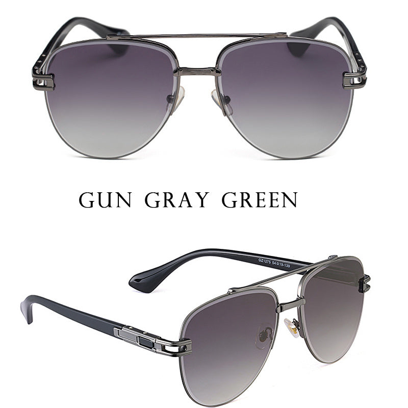 Fashion Women Retro Round Frame Frog Sunglasses