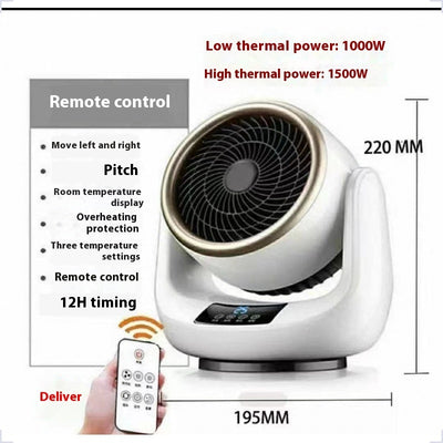 New Swing Fan Cooling And Heating Remote Control Can Be Warm Air Blower