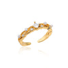 Niche Retro Blue Big Zircon Trendy Personality Ring