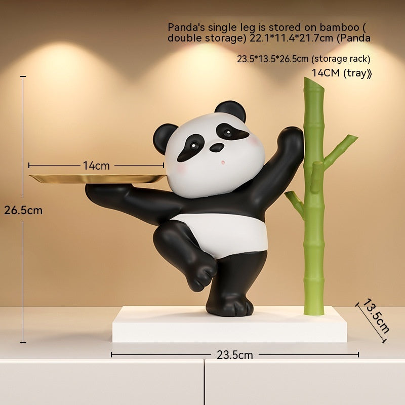 Panda Home Entrance Cabinet Key Storage Ornaments