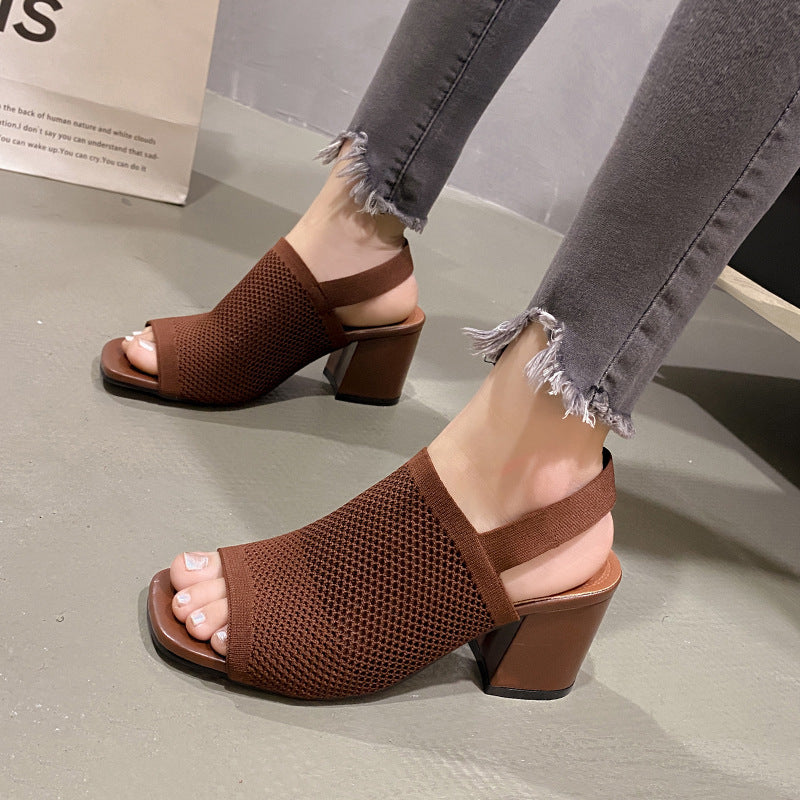 American Flying Woven High Heel