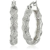 European And American Winding Metal Earrings Twisted