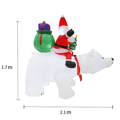 Inflatable Doll Night Light Merry Christmas