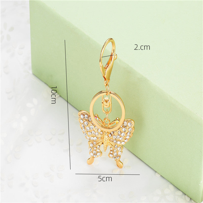 Fashion Full Diamond Bag Pendant Key Ring