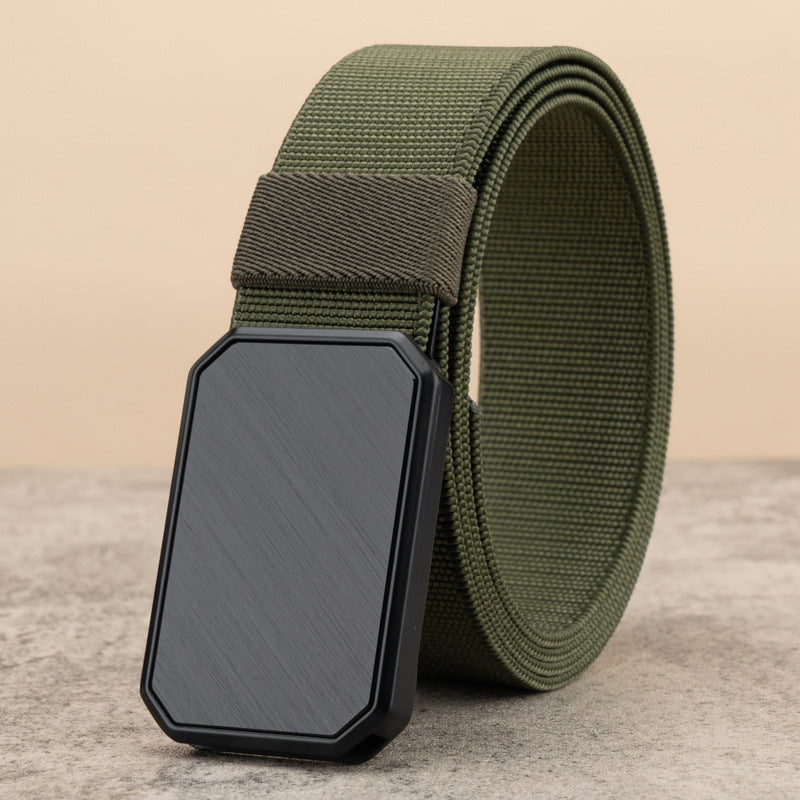 Canvas Belt Men's Automatic Buckle Tactical Military Training Belt