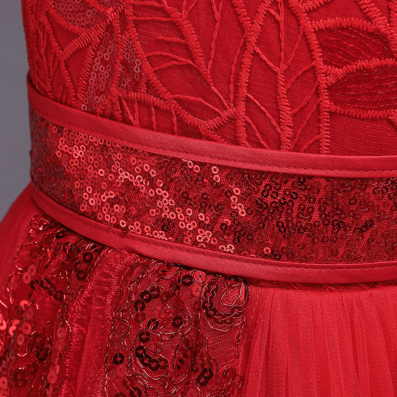 Party 3D Lace Flower Girl Wedding Dress