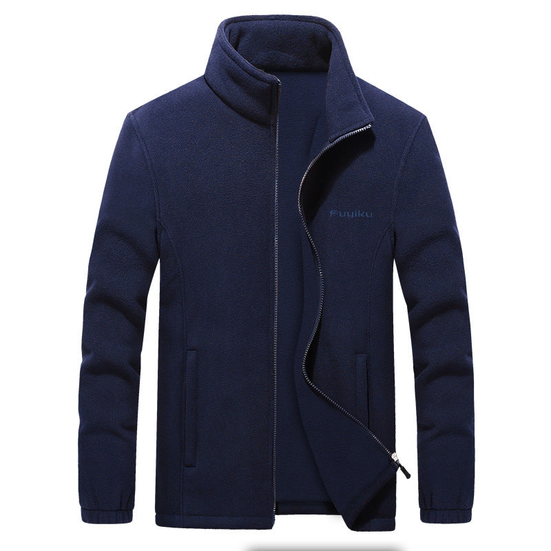 Winter Casual Fleece Jacket Men
