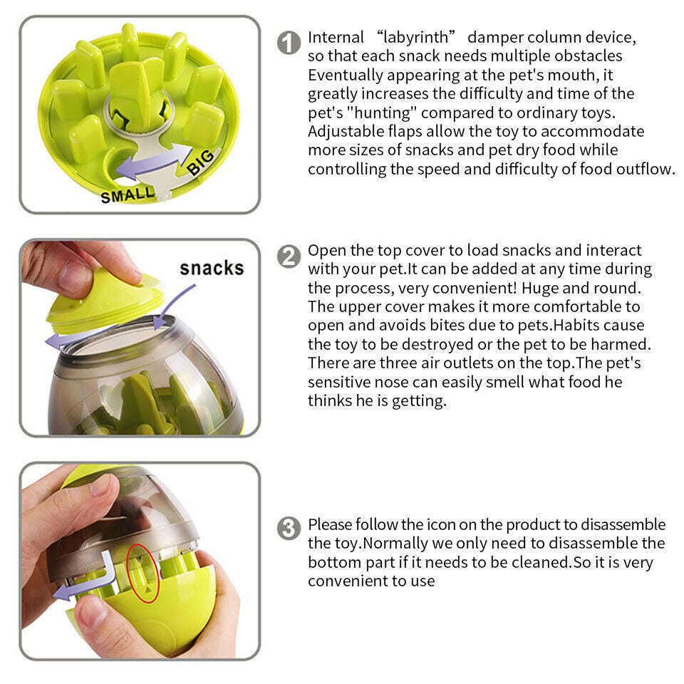 Interactive Dog Food Dispenser Ball"