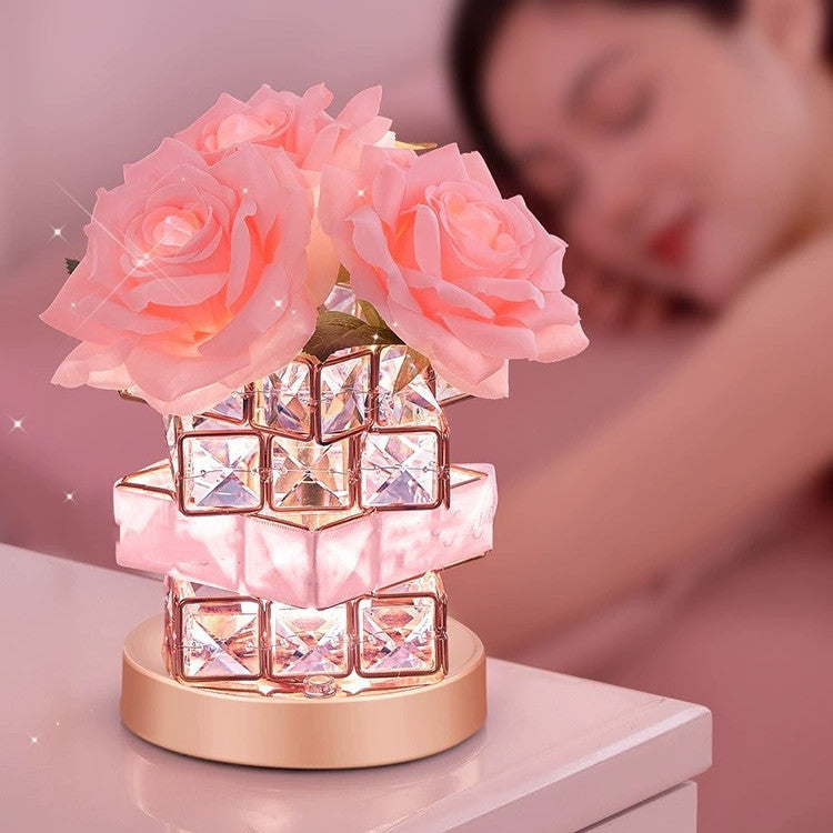 Rubik's Cube Crystal Lamp Bedroom