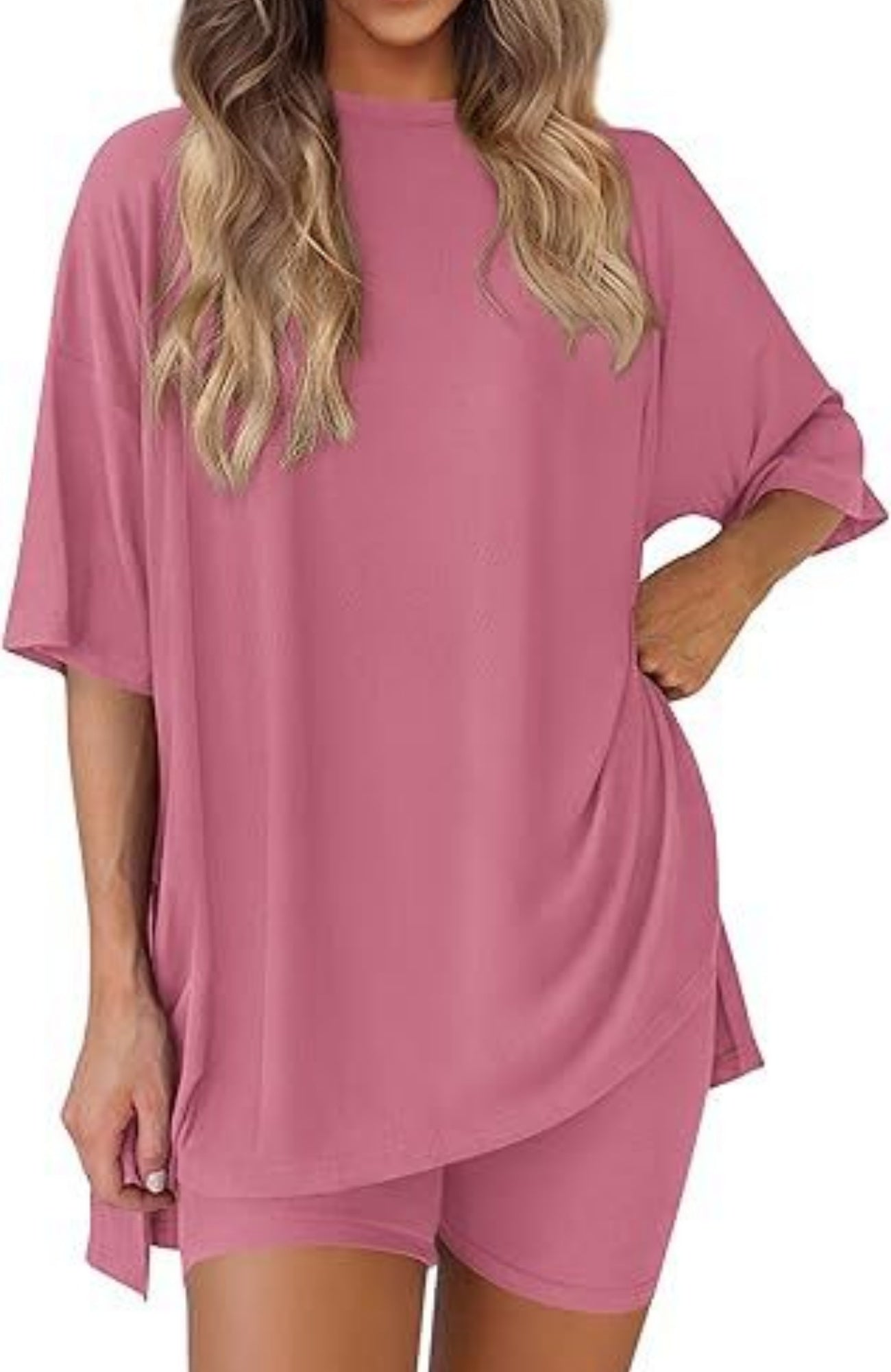 New Loose Fashion Solid Color Casual Two-piece Suit