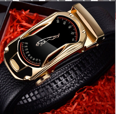 Men's leather belt