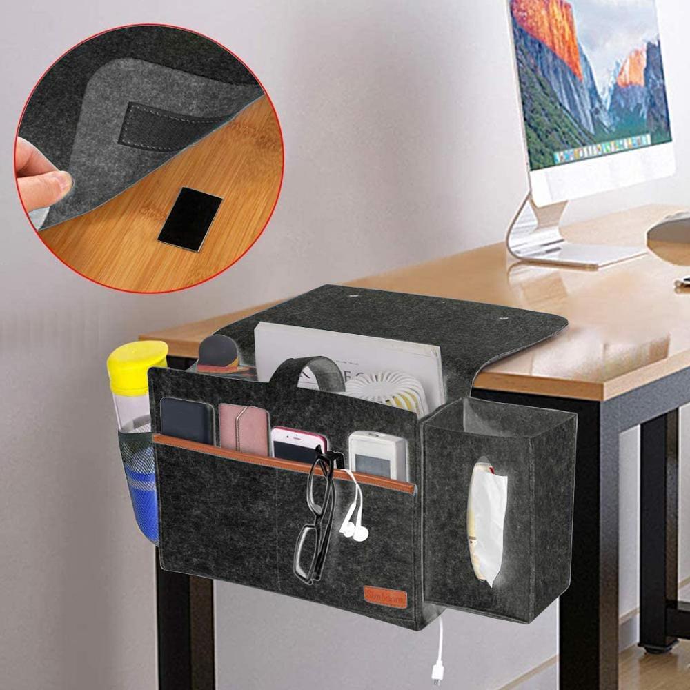 Home Fashion Storage Bedside Felt Shelf Bag