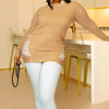 Fashion Sexy Cutout Slim Fit Long Pullover Sweater