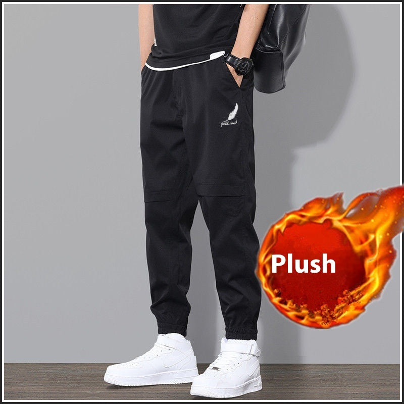 Overalls Men's Velvet Padded Casual Pants