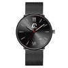 Men's Stainless Steel Calendar Watch Korean Version