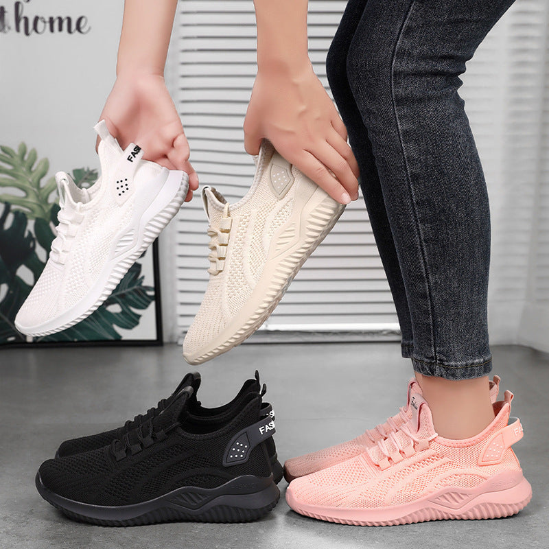Soft Bottom Pure Color All-matching Breathable Casual Shoes