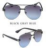 Fashion Women Retro Round Frame Frog Sunglasses