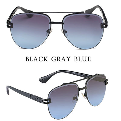 Fashion Women Retro Round Frame Frog Sunglasses