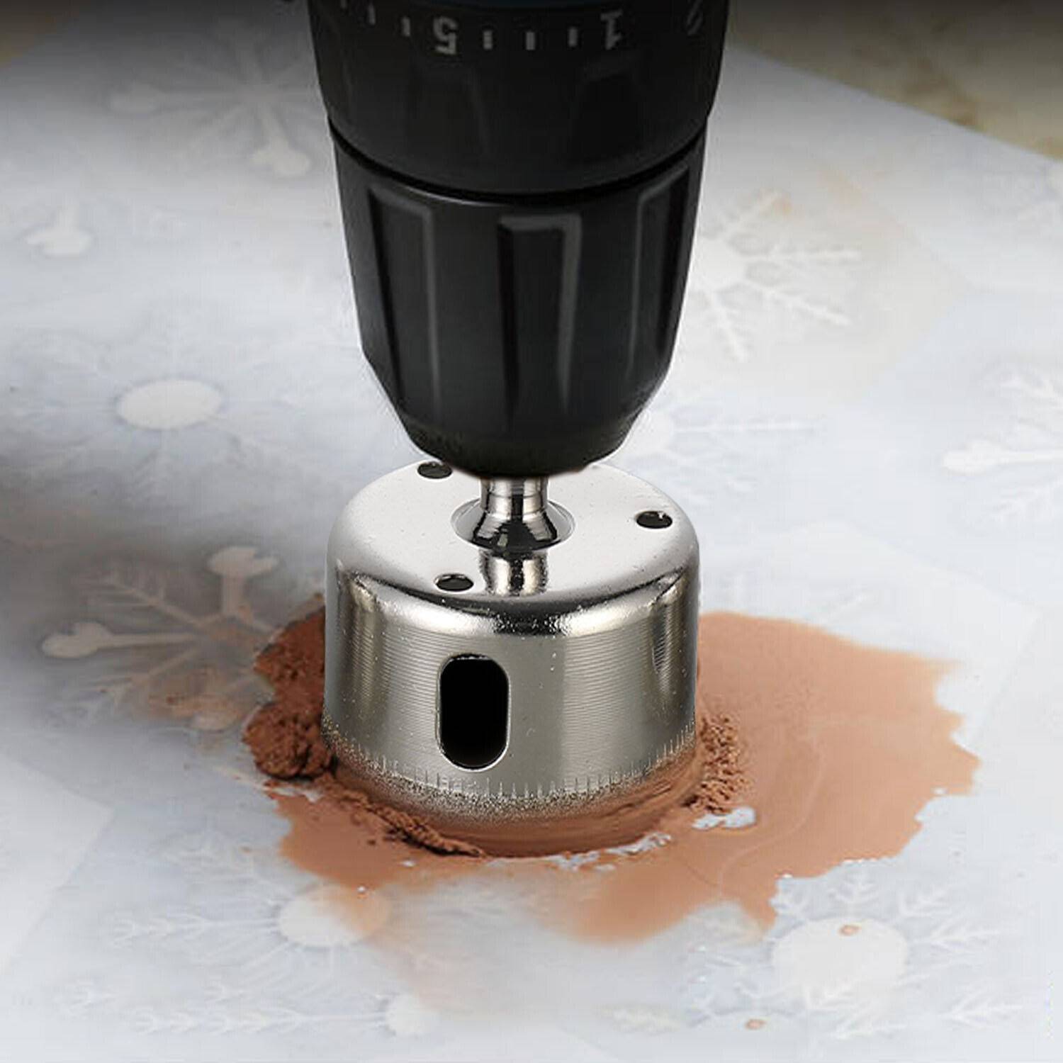 15 Pcs Set Diamond Drill Bit Glass Drill Bit Glass-Stone Tile Drill Bit 6-50mm