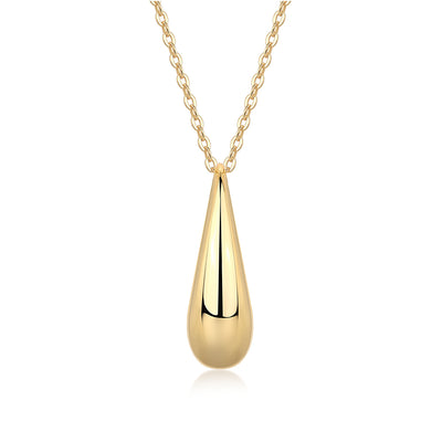 Evening Love - A Fashionable And Trendy Diamond Pendant Necklace Set With Moissanite S925 Sterling Silver And Gold Plating