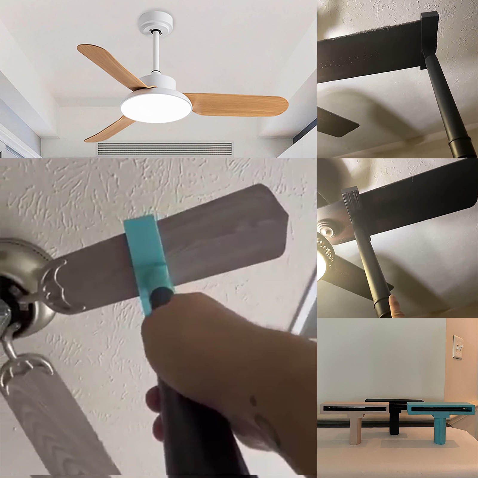 Creative Fan Blade Dust Removal Brush Ceiling Fan Blade Cleaning Gadget