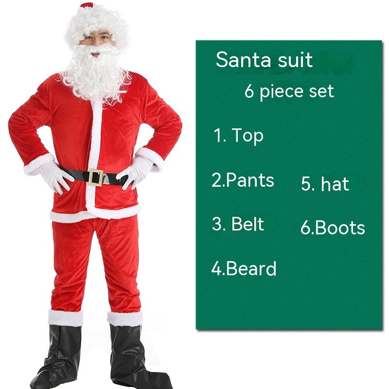 Christmas Costume Men's And Women's Clothing Full Set