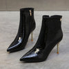 Stone Pointed Patent Leather